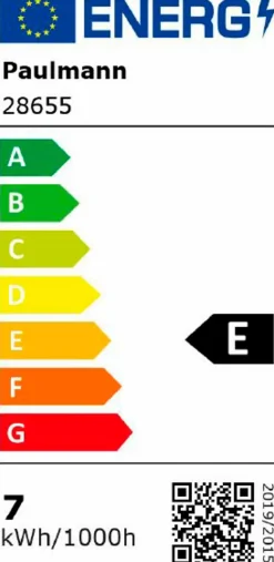 Paulmann E27-LED-Birnenform E27/6,5Watt/Energie E Transparent