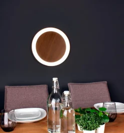 Eco-Light Deckenleuchten-LED-Deckenleuchte Moon Braun