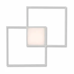 JUST LIGHT. Deckenleuchten-LED-Deckenleuchte Asmin Silber