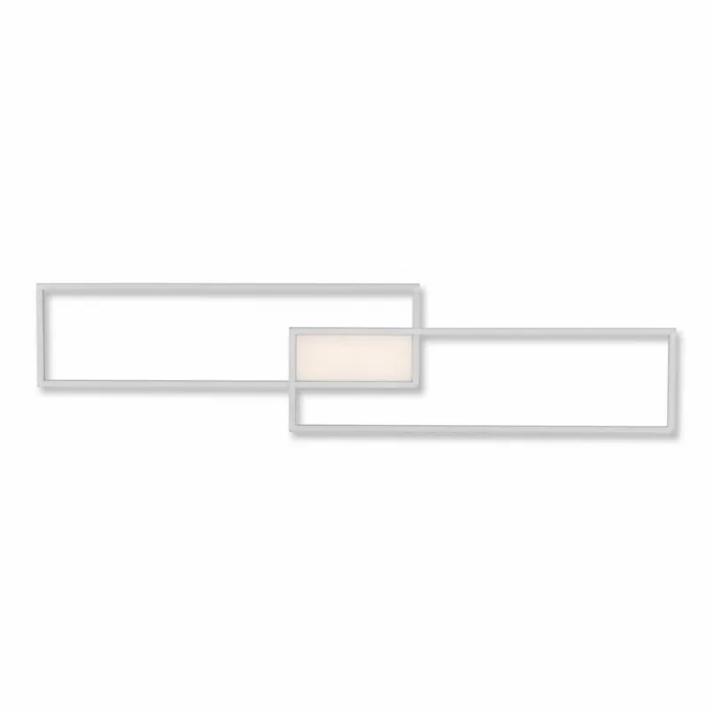JUST LIGHT. Deckenleuchten-LED-Deckenleuchte Asmin Silber