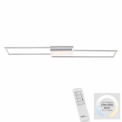 JUST LIGHT. Deckenleuchten-LED-Deckenleuchte Asmin Silber