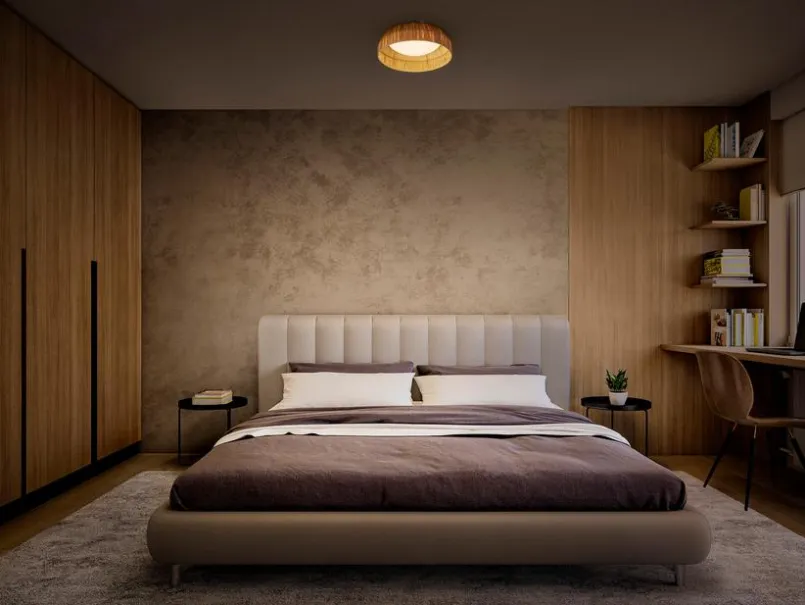 Deckenleuchten|LEDVANCE LED-Deckenleuchte Bamboo Paper Braun