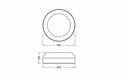 Deckenleuchten|LEDVANCE LED-Deckenleuchte Bamboo Paper Braun