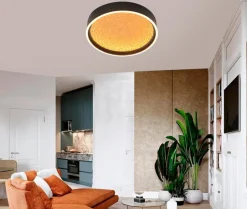 GeeTi Deckenleuchten-LED-Deckenleuchte Bormes Gold / Schwarz
