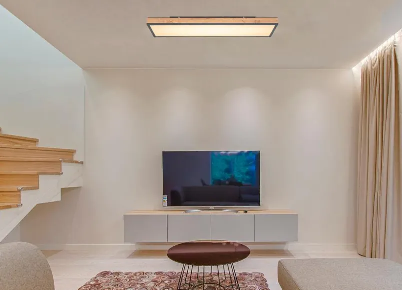 Deckenleuchten|Globo LED-Deckenleuchte Doro Braun