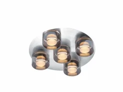 Deckenleuchten|Hell LED-Deckenleuchte Dune Silber