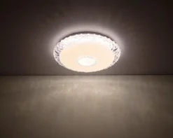 Deckenleuchten|Deckenleuchten|Globo LED-Deckenleuchte Eddie Weiß