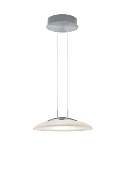 Pendelleuchten|Hell LED-Deckenleuchte Findus Nickel matt / Chrom