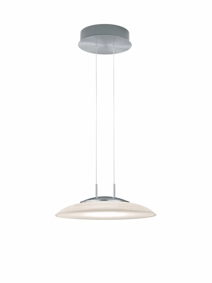 Pendelleuchten|Hell LED-Deckenleuchte Findus Nickel matt / Chrom