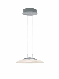 Pendelleuchten|Hell LED-Deckenleuchte Findus Nickel matt / Chrom