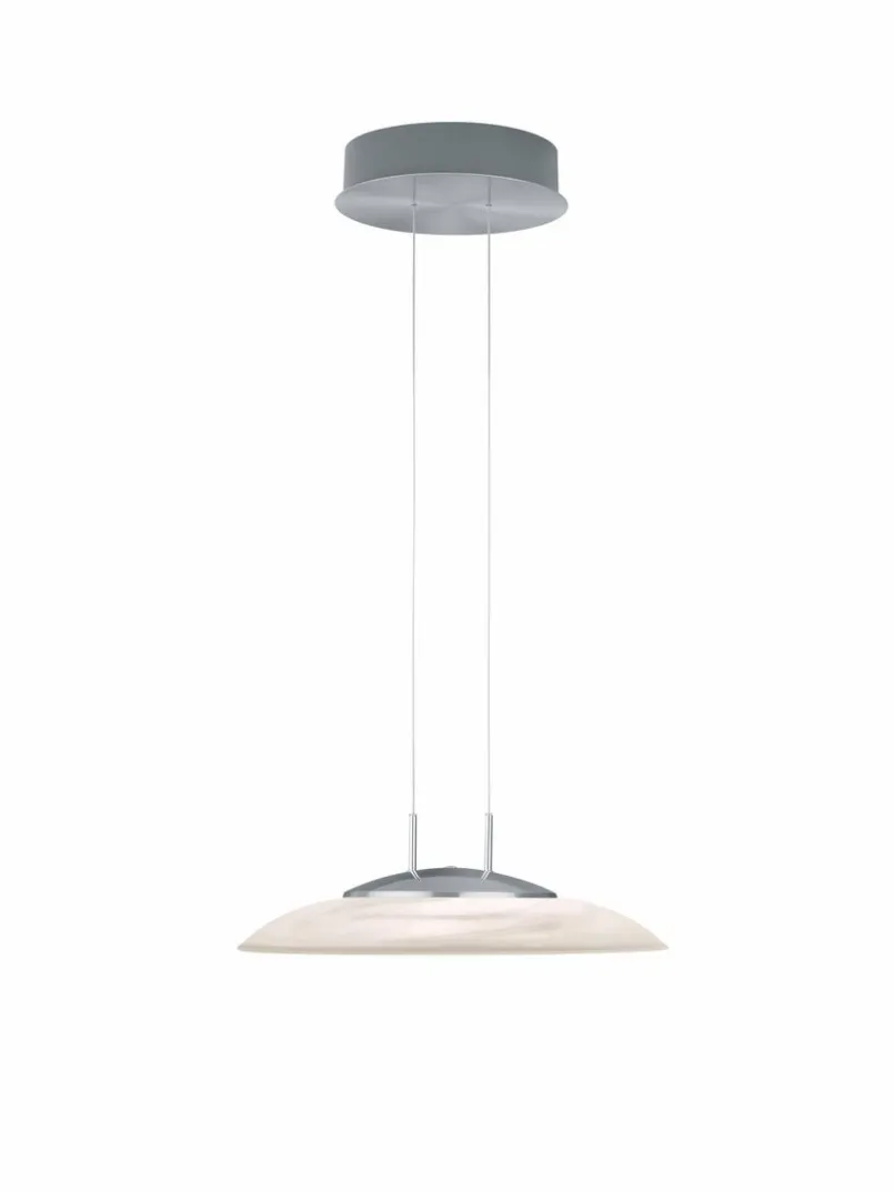 Pendelleuchten|Hell LED-Deckenleuchte Findus Nickel matt / Chrom