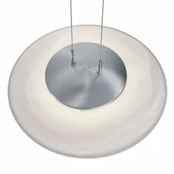 Pendelleuchten|Hell LED-Deckenleuchte Findus Nickel matt / Chrom
