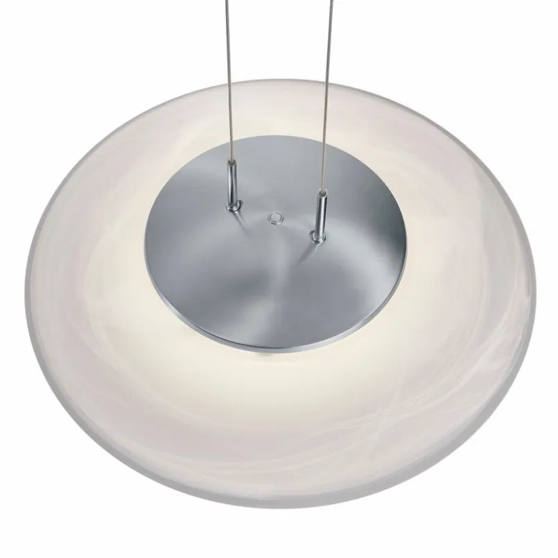 Pendelleuchten|Hell LED-Deckenleuchte Findus Nickel matt / Chrom