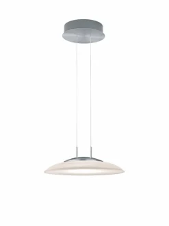 Pendelleuchten|Hell LED-Deckenleuchte Findus Nickel matt / Chrom