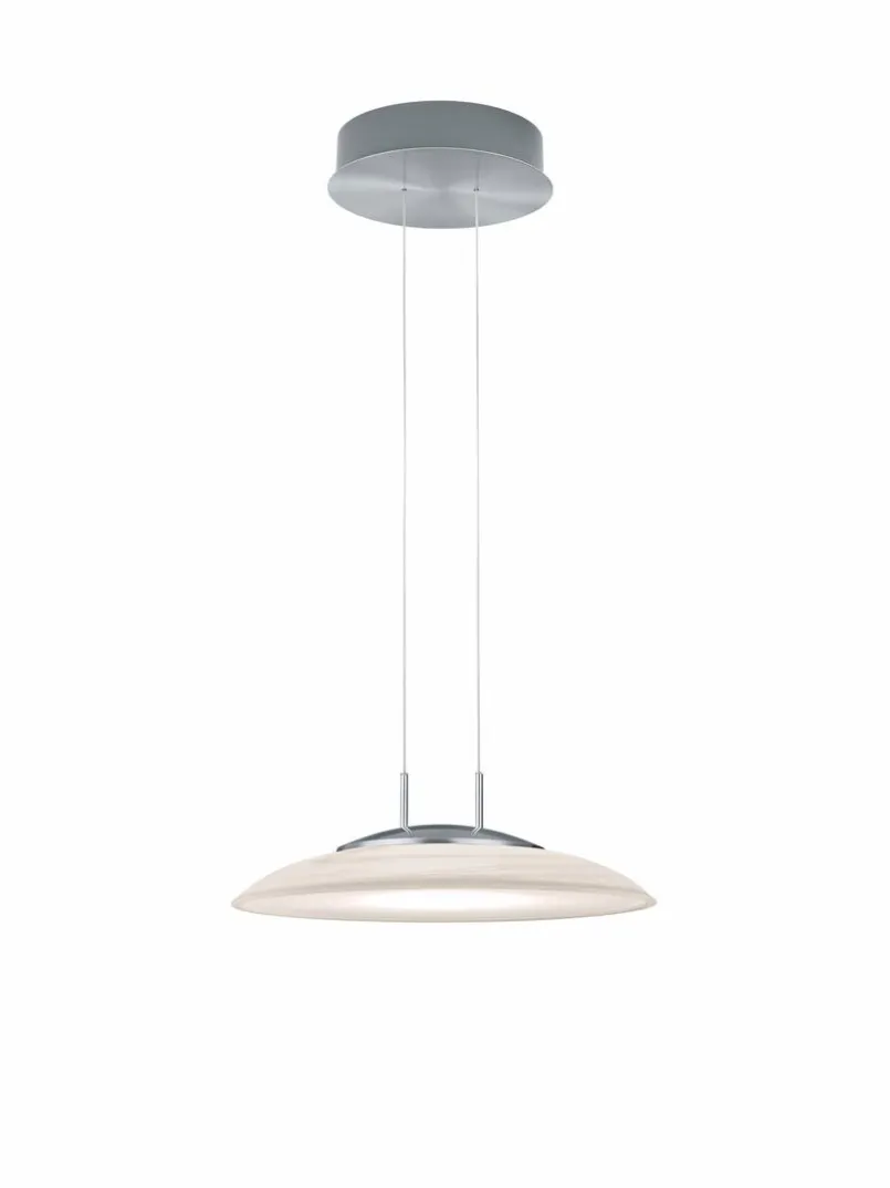 Pendelleuchten|Hell LED-Deckenleuchte Findus Nickel matt / Chrom