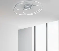 Trio Deckenleuchten-LED-Deckenleuchte Gale Nickel matt