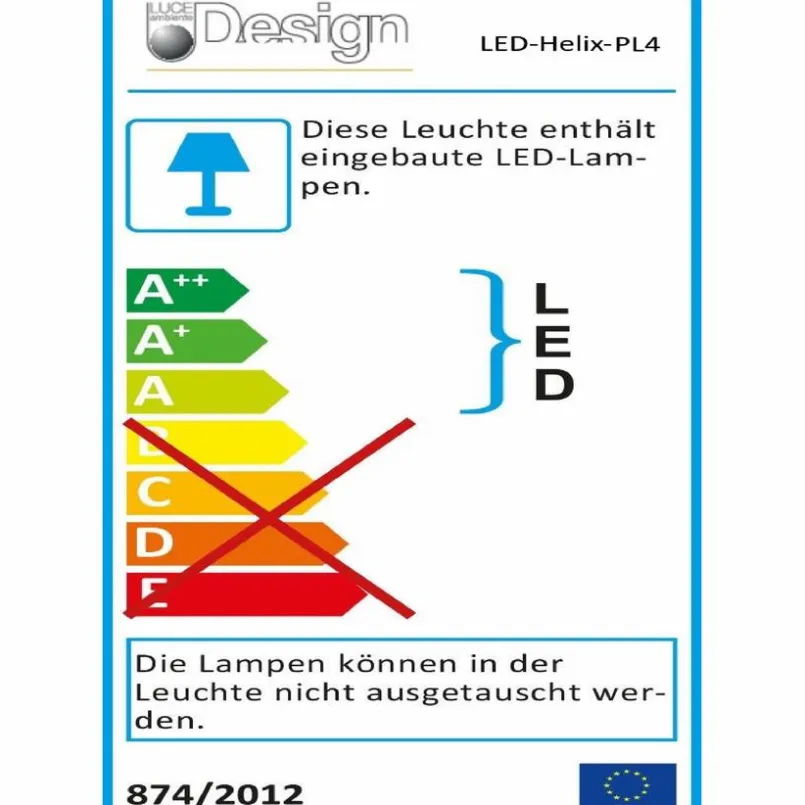 Deckenleuchten|Eco-Light LED-Deckenleuchte Helix Schwarz
