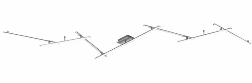 Deckenleuchten|Trio LED-Deckenleuchte Indira Nickel matt