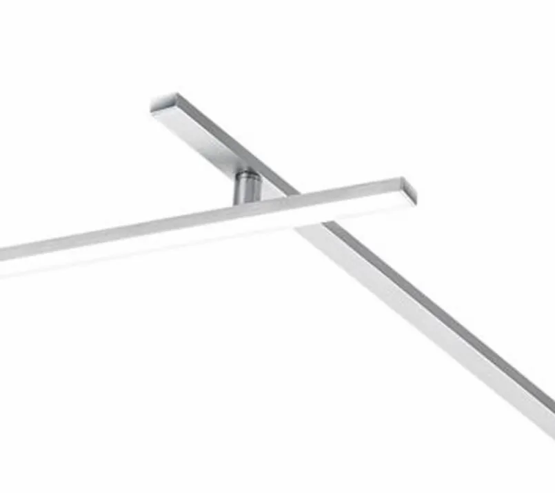 Deckenleuchten|Trio LED-Deckenleuchte Indira Nickel matt