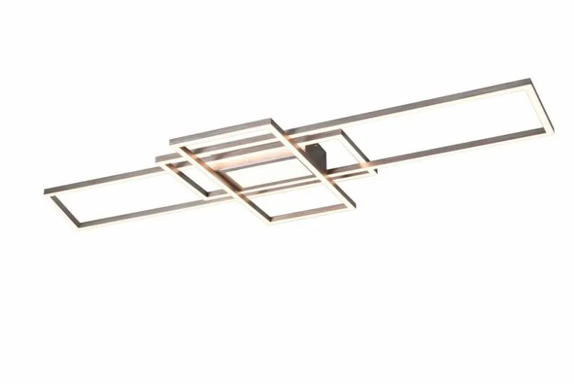 Trio Deckenleuchten-LED-Deckenleuchte Irvine Nickel matt