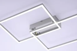 JUST LIGHT. Deckenleuchten-LED-Deckenleuchte IVEN Silber