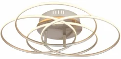 Globo Deckenleuchten-LED-Deckenleuchte Kombos Nickel matt