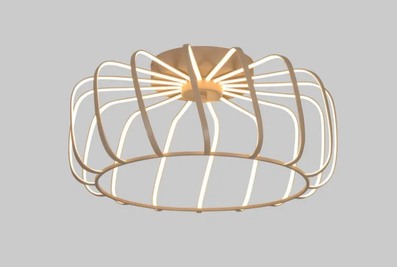 GeeTi Deckenleuchten-LED-Deckenleuchte Lucca Beige
