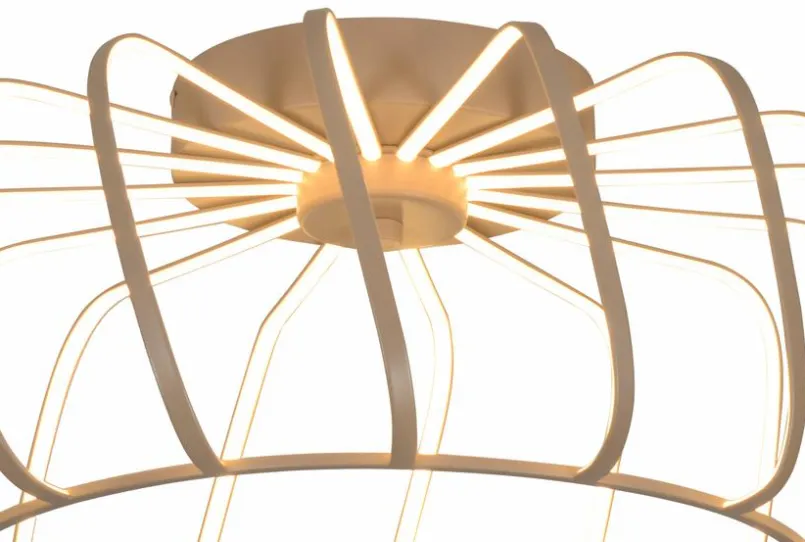 GeeTi Deckenleuchten-LED-Deckenleuchte Lucca Beige