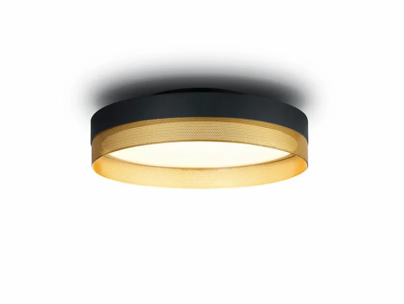 Deckenleuchten|Hell LED-Deckenleuchte Mesh Gold