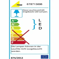 Trio Deckenleuchten-LED-Deckenleuchte Osaka Chrom