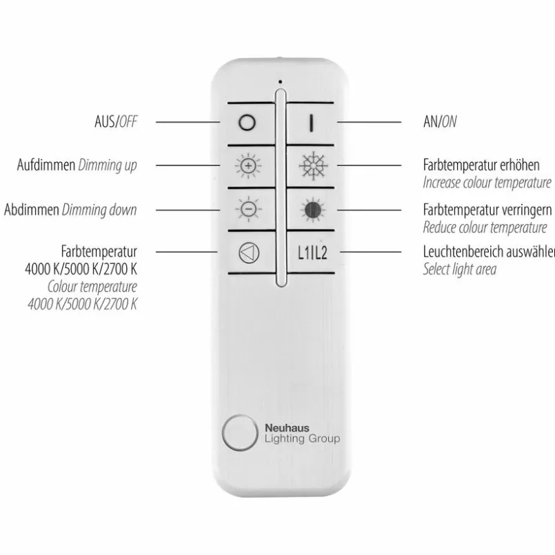 Paul Neuhaus Deckenleuchten-LED-Deckenleuchte Paan Silber