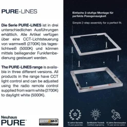 Neuhaus PURE Deckenleuchten-LED-Deckenleuchte PURE-LINES Anthrazit