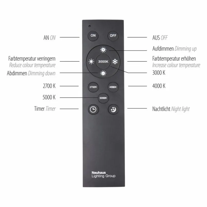Neuhaus PURE Deckenleuchten-LED-Deckenleuchte PURE-LINES Anthrazit