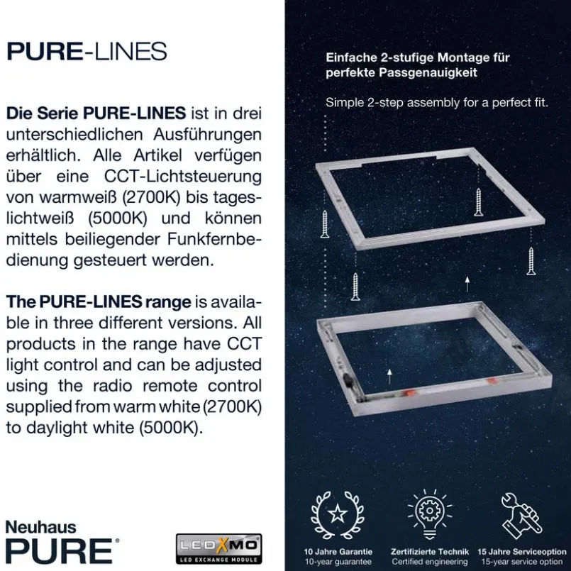 LED-Deckenleuchte PURE-LINES<Neuhaus PURE Sale