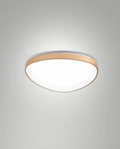 FABAS Deckenleuchten-LED-Deckenleuchte Quirk Messing