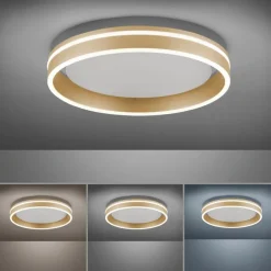 Deckenleuchten|Deckenleuchten|Q SMART HOME LIGHTS LED-Deckenleuchte Q-Vito Messing