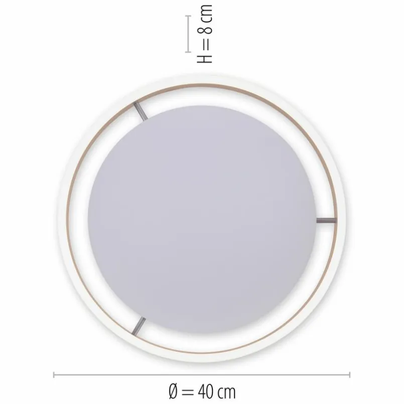 Deckenleuchten|Deckenleuchten|Q SMART HOME LIGHTS LED-Deckenleuchte Q-Vito Messing