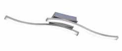 Deckenleuchten|Reality Leuchten LED-Deckenleuchte Route Nickel matt