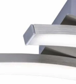 Deckenleuchten|Reality Leuchten LED-Deckenleuchte Route Nickel matt