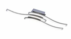 Reality Leuchten Deckenleuchten-LED-Deckenleuchte Route Nickel matt