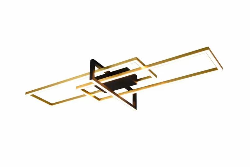 Trio Deckenleuchten-LED-Deckenleuchte Salinas Messing