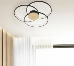 Trio Deckenleuchten-LED-Deckenleuchte Sedona Schwarz