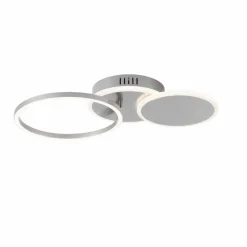 JUST LIGHT. Deckenleuchten-LED-Deckenleuchte Sevent Silber