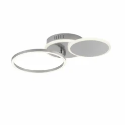 JUST LIGHT. Deckenleuchten-LED-Deckenleuchte Sevent Silber