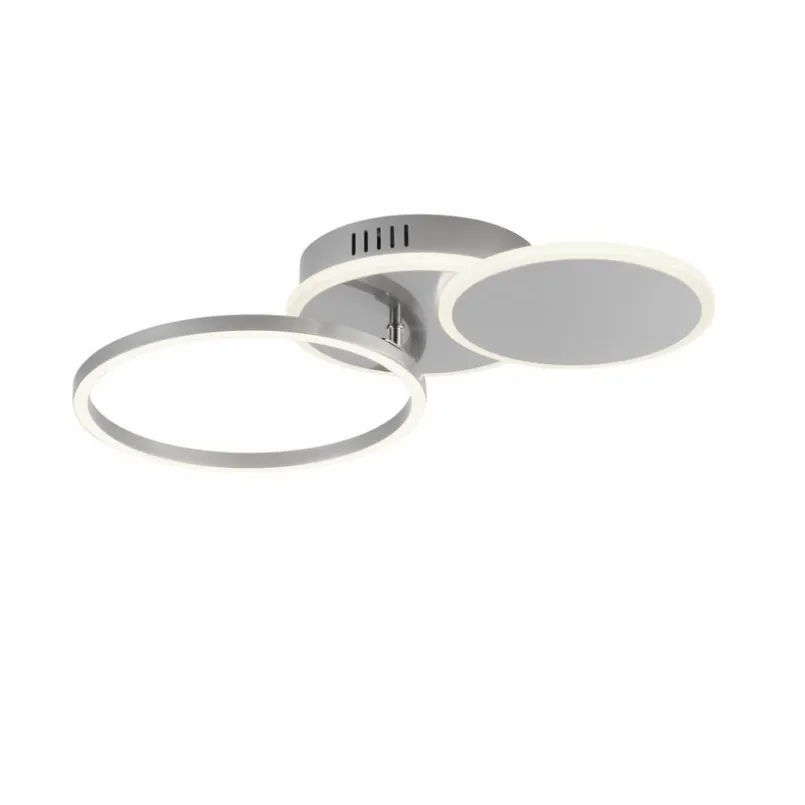 JUST LIGHT. Deckenleuchten-LED-Deckenleuchte Sevent Silber