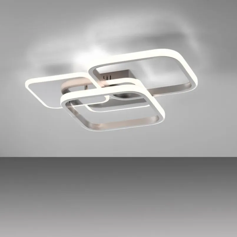 JUST LIGHT. Deckenleuchten-LED-Deckenleuchte Sevent Silber