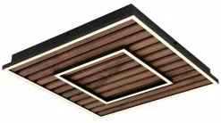 Deckenleuchten|Globo LED-Deckenleuchte Woody Braun