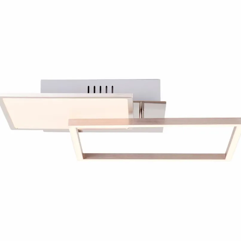 Brilliant Deckenleuchten-LED-Deckenleuchte Zelia Nickel matt