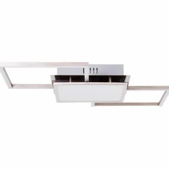 Deckenleuchten|Brilliant LED-Deckenleuchte Zelia Nickel matt
