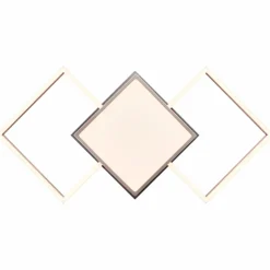 Deckenleuchten|Brilliant LED-Deckenleuchte Zelia Nickel matt